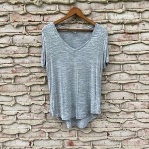Gray V-Neck Tee